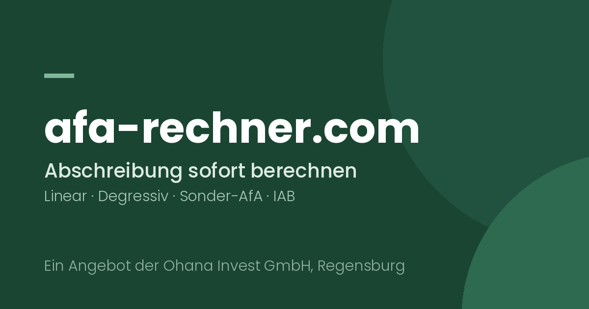 Sonderabschreibung-Rechner: 40 % Sonder-AfA nach § 7g berechnen (2026)